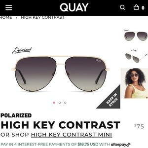 QUAY High Key Contrast Polarized Sunglasses
